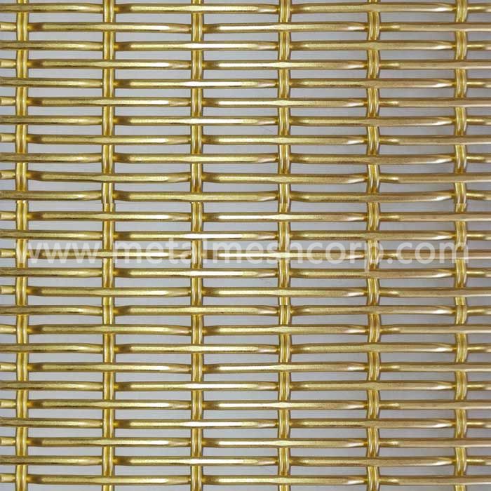 Golden Color Decorative Woven Mesh Fabric