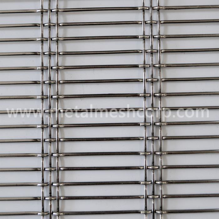 Stainless Steel Cable Rod Woven Wire Mesh