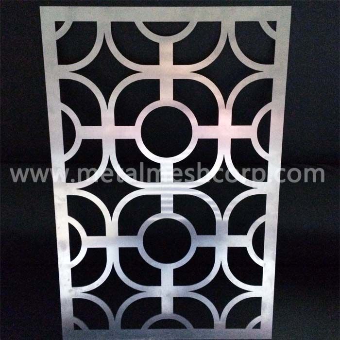 Laser Cut Aluminum Panels, Decorative Laser Cut Screens, Round Pattern