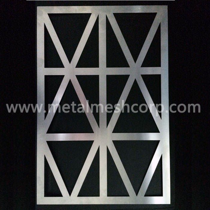Laser cut aluminum facade panels