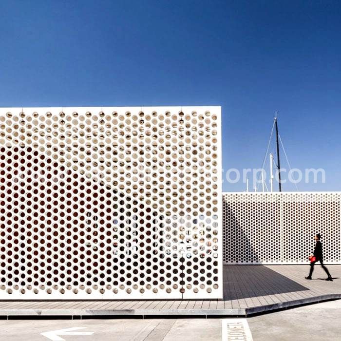 Perforated Sunshade Panels
