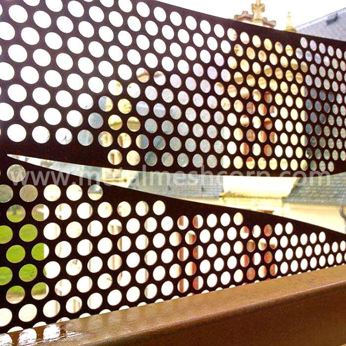 Perforated Metal Noise Barrier