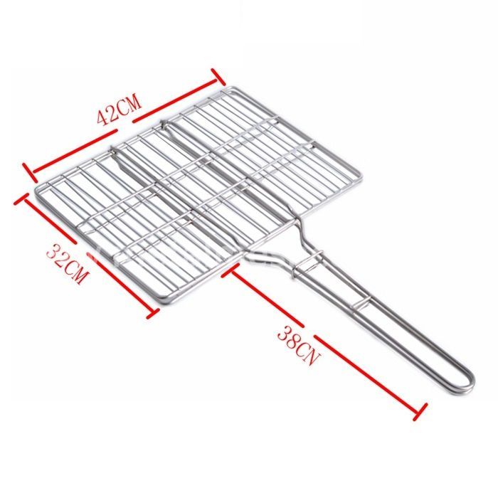 BBQ Barbeque Mesh Grill Net with Handle 